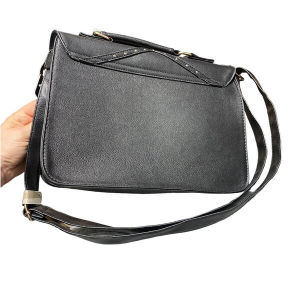 NWT Rampage Black satchel style purse with handle, shoulder strap or cross body - Picture 6 of 10